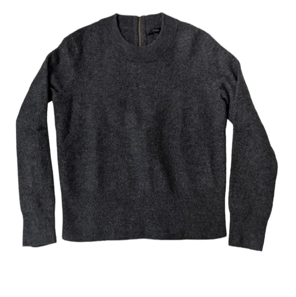 J. Crew | Sweaters | J Crew Merino Wool Zip Back Sweater Size Xs